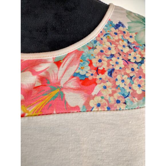 UNBRANDED Women's Floral Top Small Summer Cotton Polyester Lightweight - Picture 3 of 5